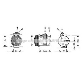 Klimakompressor von PRASCO AUK038
