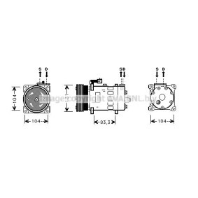 Klimakompressor von PRASCO AUK156