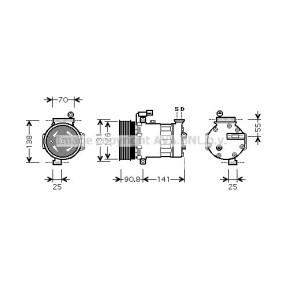 Acquista Compressore aria condizionata da PRASCO AUK172 a buon mercato per soli 532,27 €