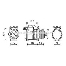 Acquista Compressore aria condizionata da PRASCO BWAK230 a buon mercato per soli 254,75 €