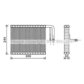 Verdampfer, Klimaanlage BWV402