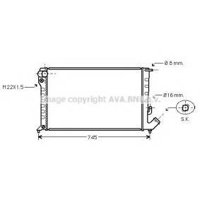 Achetez des Radiateur du moteur PRASCO CN2151 à prix pour 136,96 €