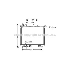 Achetez des Radiateur du moteur PRASCO CN2187 à prix pour 74,72 €