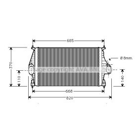 Köp Intercooler av PRASCO CN4050 till det låga priset 1315,35 kr
