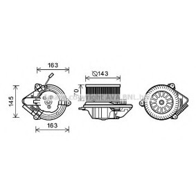 Achetez des Moteur électrique, pulseur d'air d'habitacle PRASCO CN7503 à prix pour 272,05 €