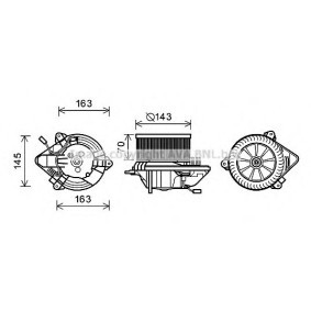Achetez des Moteur électrique, pulseur d'air d'habitacle PRASCO CN7506 à prix pour 332,37 €