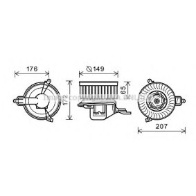 Achetez des Moteur électrique, pulseur d'air d'habitacle PRASCO CN7509 à prix pour 185,73 €