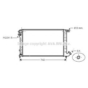 Achetez des Radiateur du moteur PRASCO CNA2147 à prix pour 98,20 €