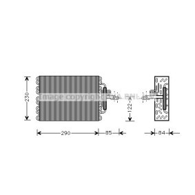 Verdampfer, Klimaanlage CNV016