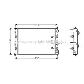 Achetez des Radiateur du moteur PRASCO CR2076 à prix pour 131,48 €