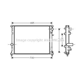 Achetez des Radiateur du moteur PRASCO CR2097 à prix pour 150,64 €