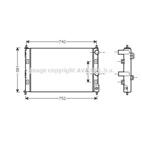 Achetez des Radiateur du moteur PRASCO CRA2076 à prix pour 129,74 €