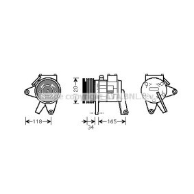 Acquista Compressore aria condizionata da PRASCO CRAK065 a buon mercato per soli 387,34 €