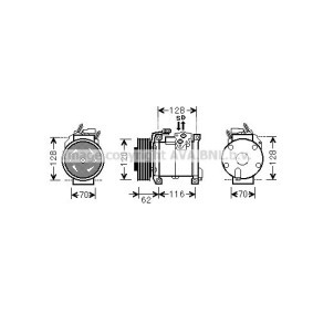 Acquista Compressore aria condizionata da PRASCO CRAK109 a buon mercato per soli 358,07 €