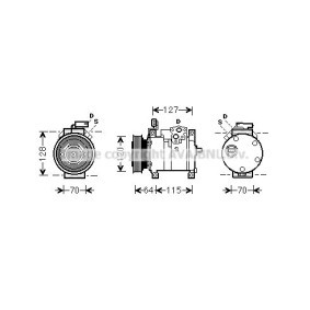Acquista Compressore aria condizionata da PRASCO CRK115 a buon mercato per soli 877,24 €