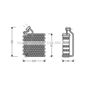 Verdampfer, Klimaanlage CRV043