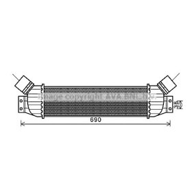 Achetez des Intercooler PRASCO DW4092 à prix pour 556,59 €