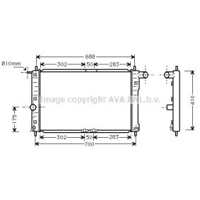 Achetez des Radiateur du moteur PRASCO DWA2014 à prix pour 78,82 €