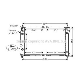 Achetez des Radiateur du moteur PRASCO DWA2068 à prix pour 101,46 €