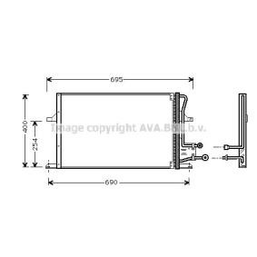Achetez des Radiateur du moteur PRASCO DWA2069 à prix pour 116,13 €