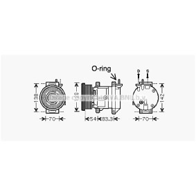 Acquista Compressore aria condizionata da PRASCO DWAK071 a buon mercato per soli 289,78 €