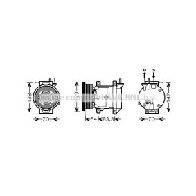 Acquista Compressore aria condizionata da PRASCO DWK071 a buon mercato per soli 333,10 €
