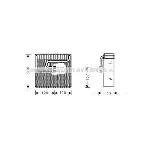 Verdampfer, Klimaanlage DWV035
