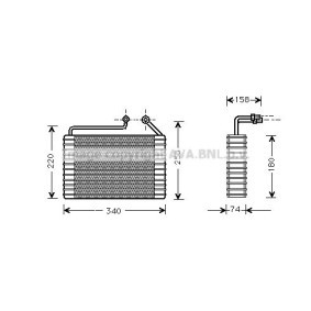Verdampfer, Klimaanlage DWV047