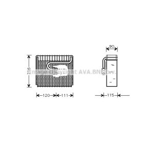 Verdampfer, Klimaanlage DWV048