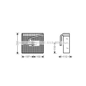 Verdampfer, Klimaanlage DWV058