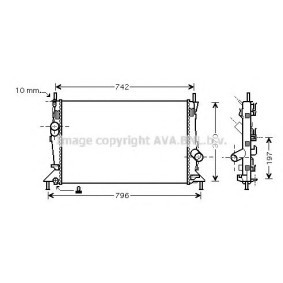 Achetez des Radiateur du moteur PRASCO FD2369 à prix pour 83,51 €