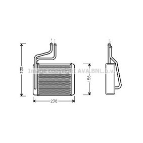 Acquista Scambiatore calore per riscaldamento abitacolo da PRASCO FD6286 a buon mercato per soli 68,72 €