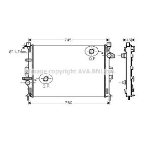 Achetez des Radiateur du moteur PRASCO FDA2421 à prix pour 163,27 €