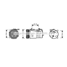 Acquista Compressore aria condizionata da PRASCO FDAK321 a buon mercato per soli 258,02 €