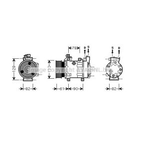 Acquista Compressore aria condizionata da PRASCO FDK363 a buon mercato per soli 556,16 €
