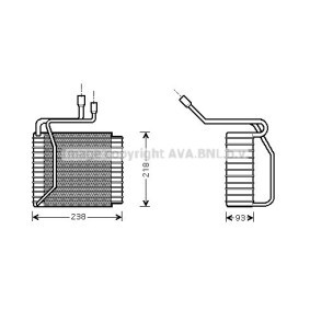 Verdampfer, Klimaanlage FDV109