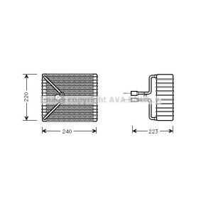 Verdampfer, Klimaanlage FDV273
