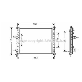 Achetez des Radiateur du moteur PRASCO FTA2249 à prix pour 88,89 €