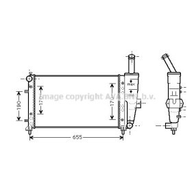Achetez des Radiateur du moteur PRASCO FTA2281 à prix pour 144,66 €