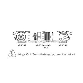 Acquista Compressore aria condizionata da PRASCO FTAK330 a buon mercato per soli 471,40 €