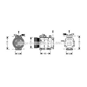 Acquista Compressore aria condizionata da PRASCO FTK048 a buon mercato per soli 864,22 €