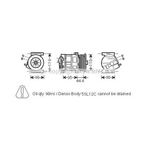 Acquista Compressore aria condizionata da PRASCO FTK394 a buon mercato per soli 864,22 €