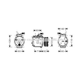 Acquista Compressore aria condizionata da PRASCO HDAK169 a buon mercato per soli 246,41 €