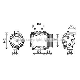 Acquista Compressore aria condizionata da PRASCO HDAK238 a buon mercato per soli 338,95 €