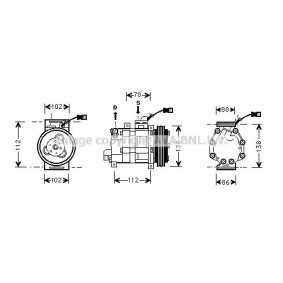 Acquista Compressore aria condizionata da PRASCO HDK008 a buon mercato per soli 875,24 €