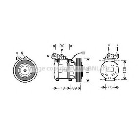 Acquista Compressore aria condizionata da PRASCO HDK196 a buon mercato per soli 432,22 €