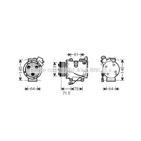 Acquista Compressore aria condizionata da PRASCO HDK235 a buon mercato per soli 498,96 €