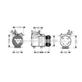Acquista Compressore aria condizionata da PRASCO HYAK196 a buon mercato per soli 331,36 €