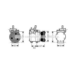 Acquista Compressore aria condizionata da PRASCO HYK065 a buon mercato per soli 445,26 €