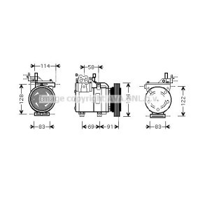 Acquista Compressore aria condizionata da PRASCO HYK199 a buon mercato per soli 467,50 €